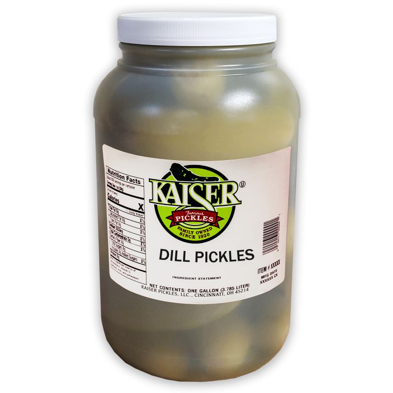 PICKLE DILL WHOLE 18-22 CT