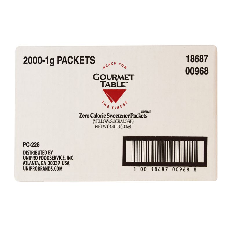 SWEETENER YELLOW SUCRALOSE 2000 CT CASE