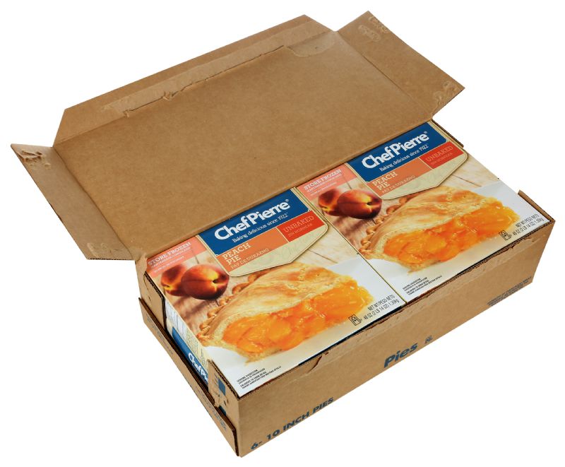 PIE PEACH UNBAKED 10 INCH