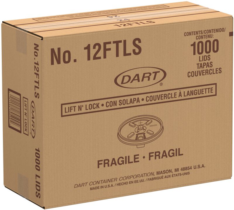 LID PLASTIC TRANS LIFT LOCK