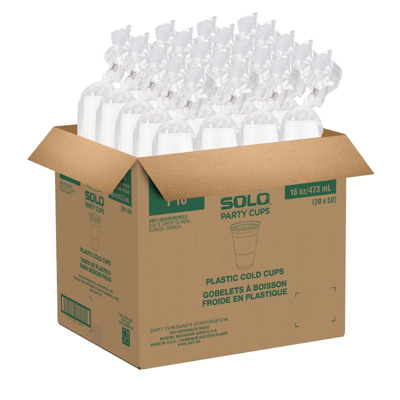 CUP PLASTIC TRANSLUCENT 16 OZ