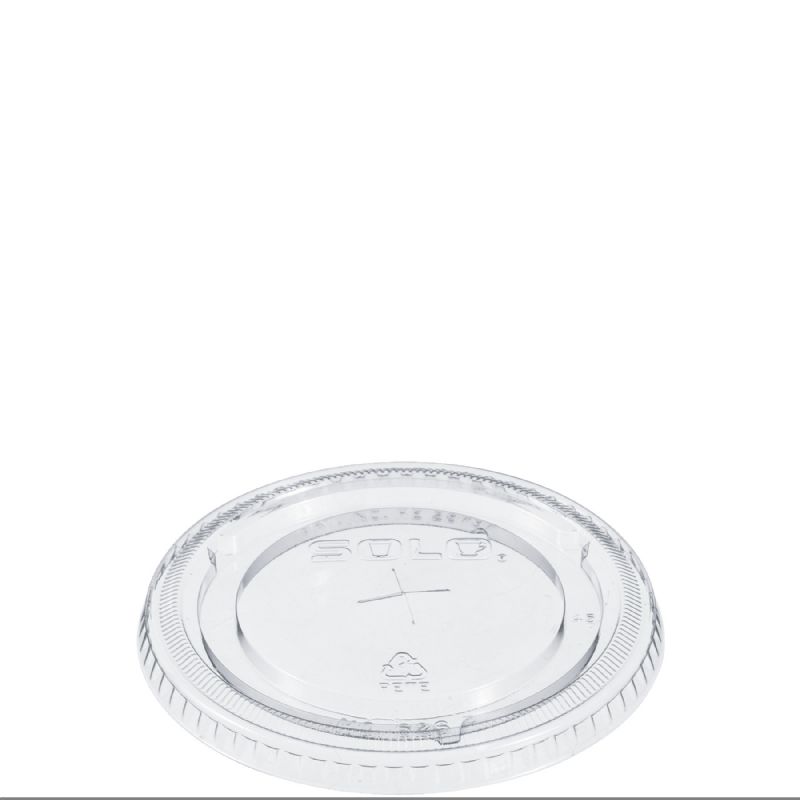 LID PLASTIC CLR STRAW SLOT