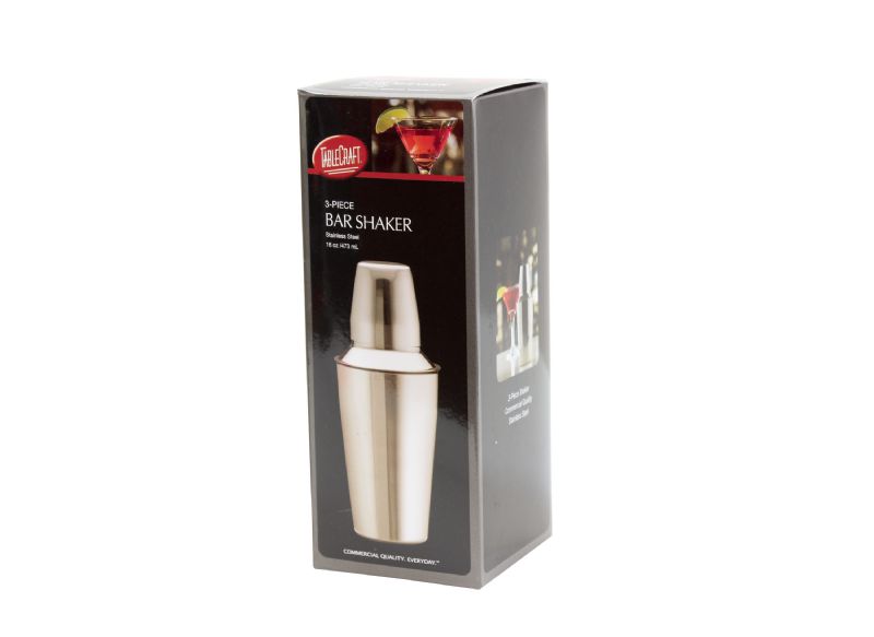 SHAKER BAR COCKTAIL 3 PC S/S 16 OZ