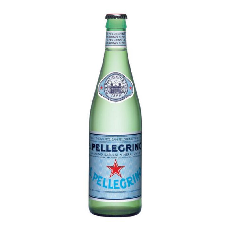 WATER BOTTLED SPARKLING GLASS