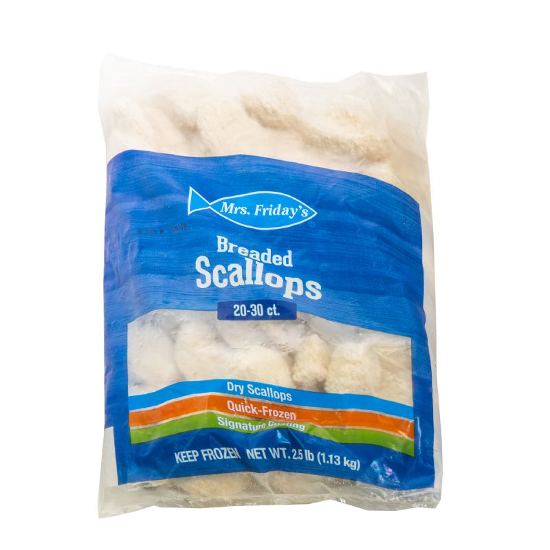 SCALLOP SEA BREADED 26 30 CT