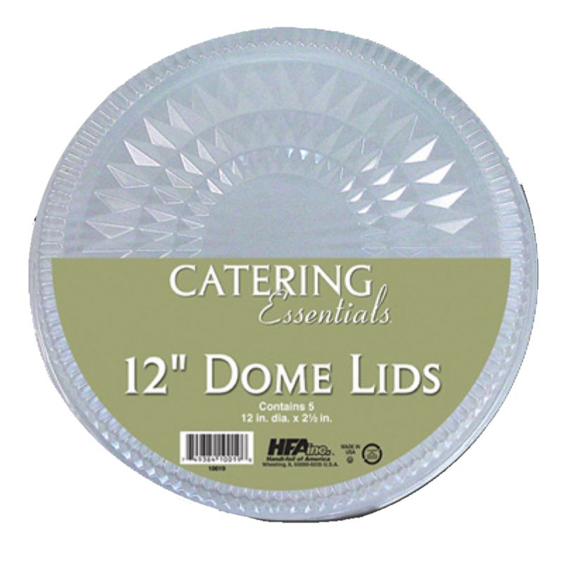 LID PLASTIC CLEAR DOME 12" 6 5 CT CASE