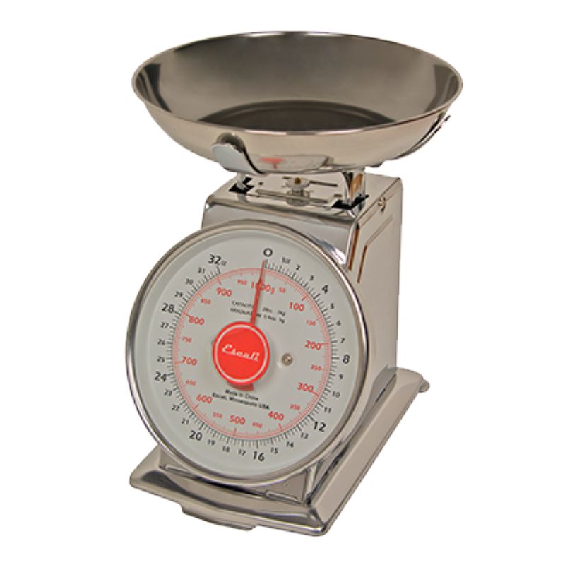 SCALE DIAL S/S BOWL 2# X 1/4 OZ