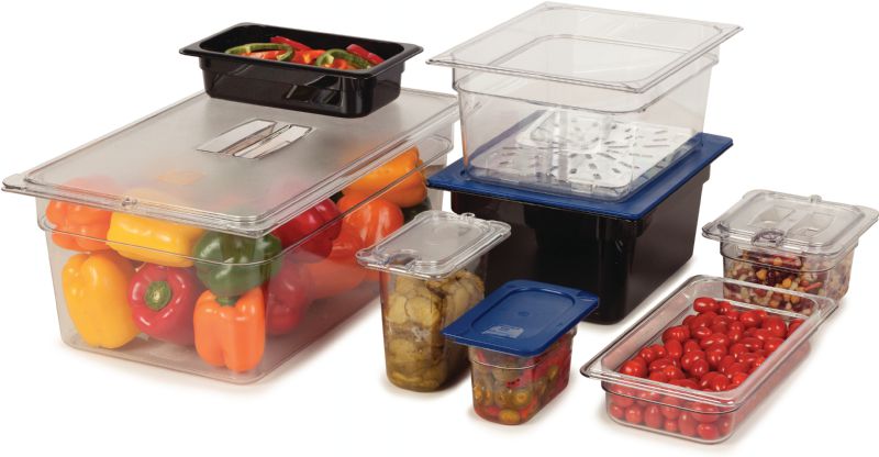 PAN FOOD PLASTIC CLEAR FULL SZ 8" DP