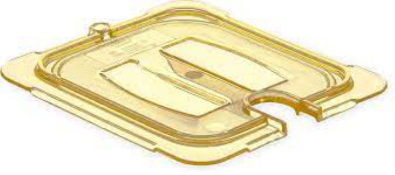 COVER FOOD PAN NOTCHED HI HEAT 1/6SZ