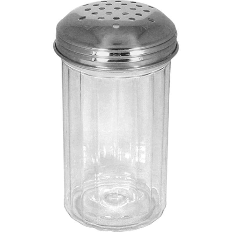 SHAKER CHEESE PLASTIC S/S TOP 12 OZ