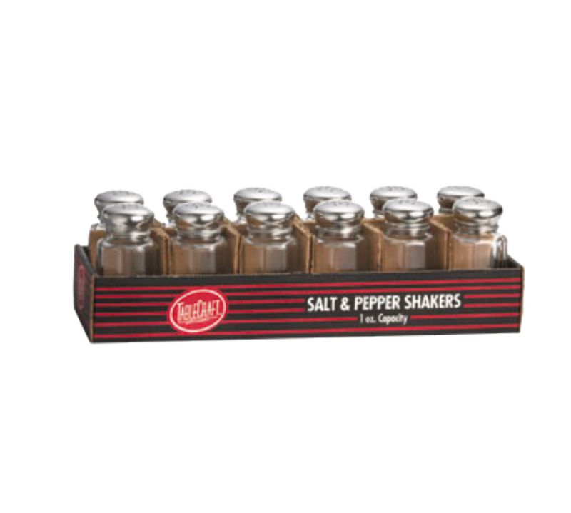 SHAKER SALT & PEPPER PANELED 1 OZ