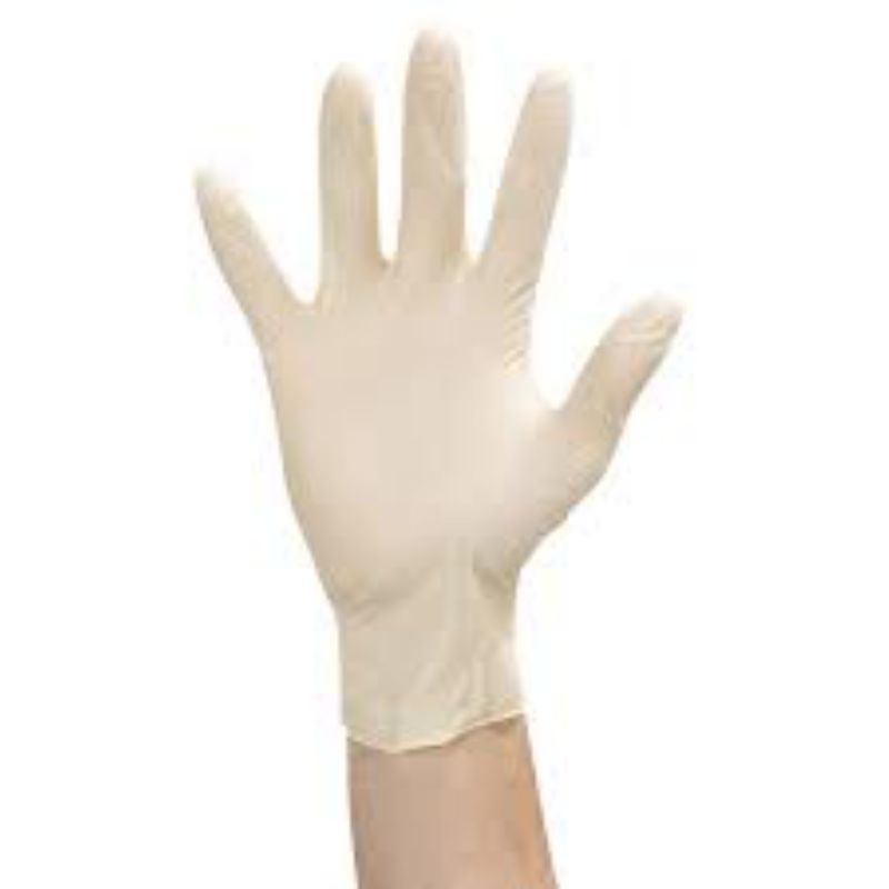 GLOVE LATEX MED WHITE LIGHT POWDER