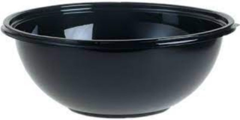 BOWL BLACK W/ FLAT LID 160 OZ
