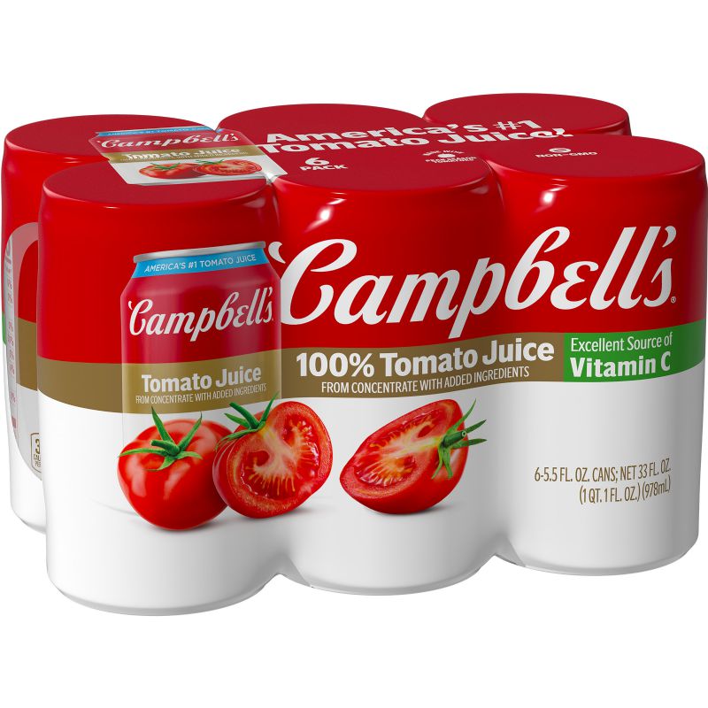 JUICE TOMATO 6 PK CANS