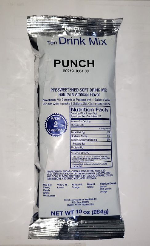 DRINK MIX FRUIT PUNCH POWDER