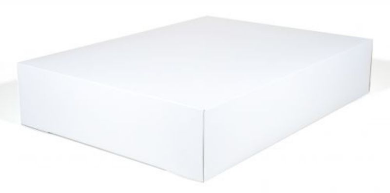 BOX CAKE 1/2 SHEET WHITE