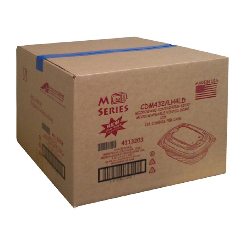 CONTAINER COMBO BLACK 32 OZ MICROWAVEABLE