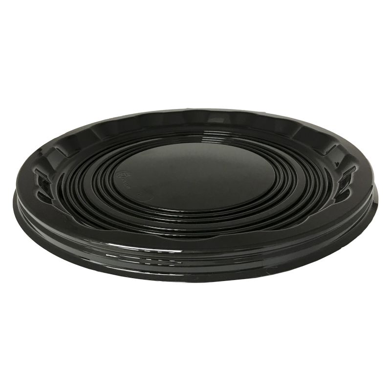 TRAY PLASTIC BLACK ROUND 16