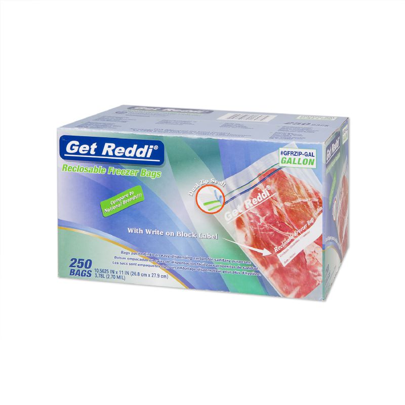 BAG ZIP LOCK FREEZER CLEAR GAL