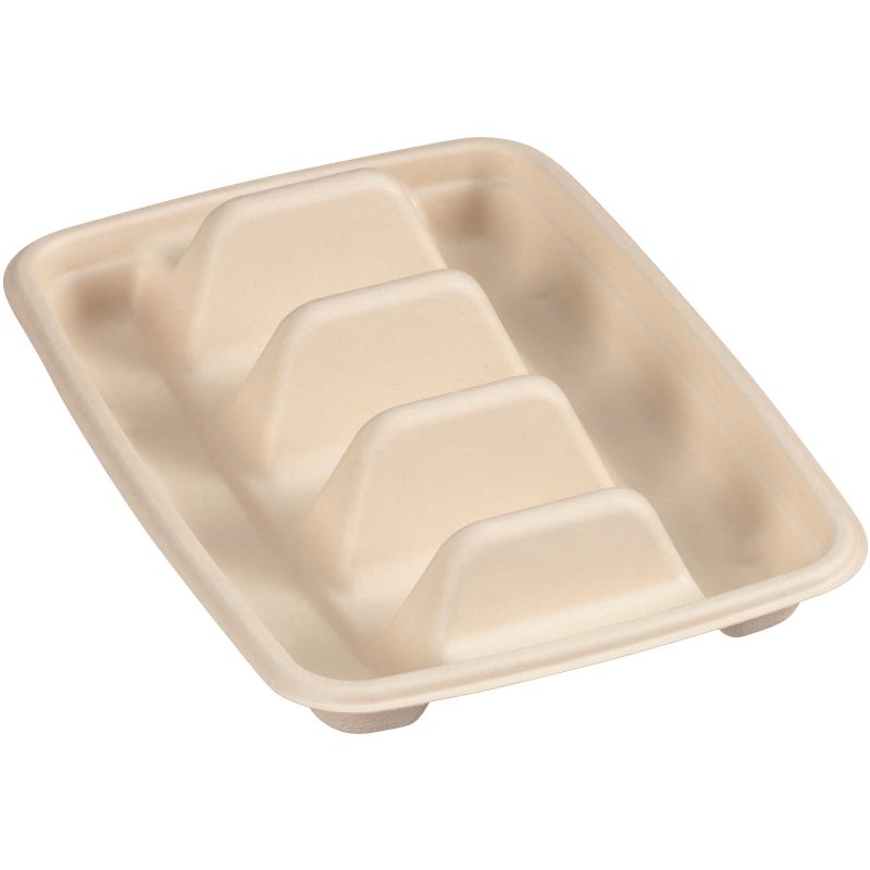 CONTAINER TACO TRAY FIBER