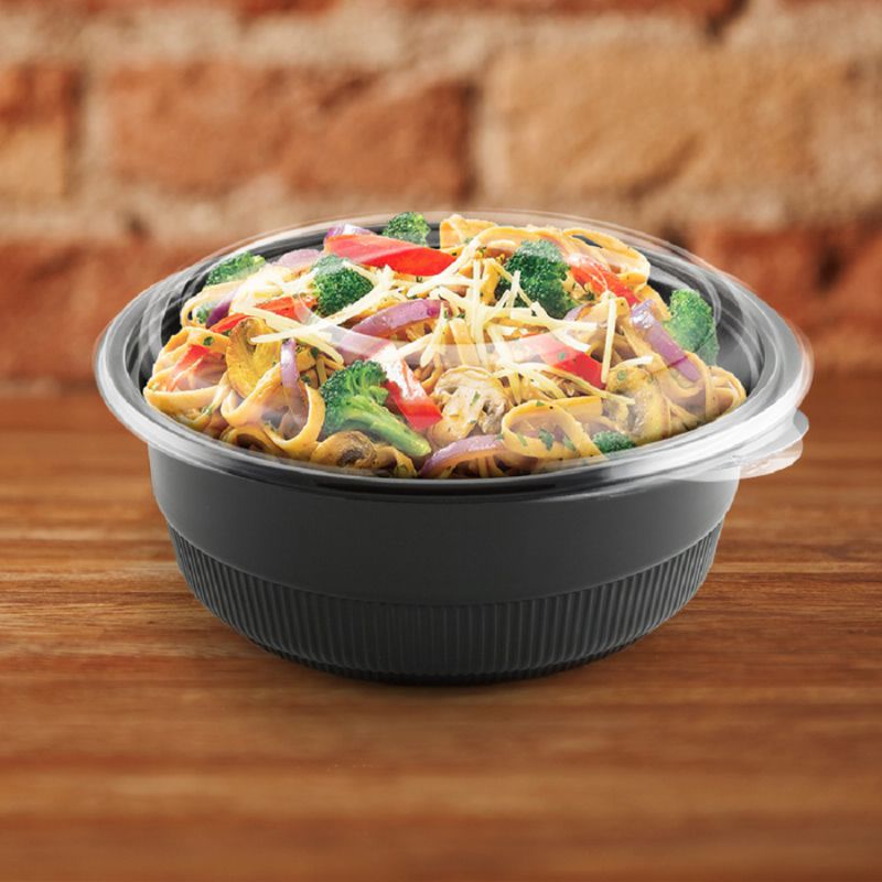 BOWL MICROWAVABLE BLACK 48 OZ