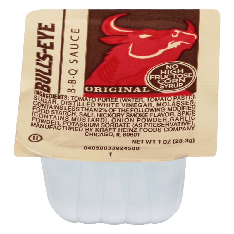 SAUCE BBQ BULLSEYE CUP CS= 100 / 1 OZ