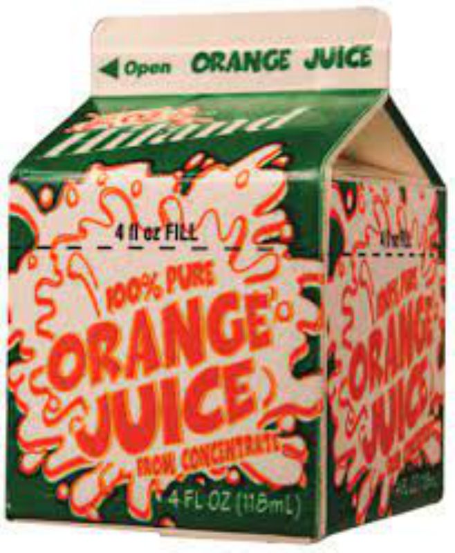 JUICE ORANGE FRESH CARTON 4 OZ