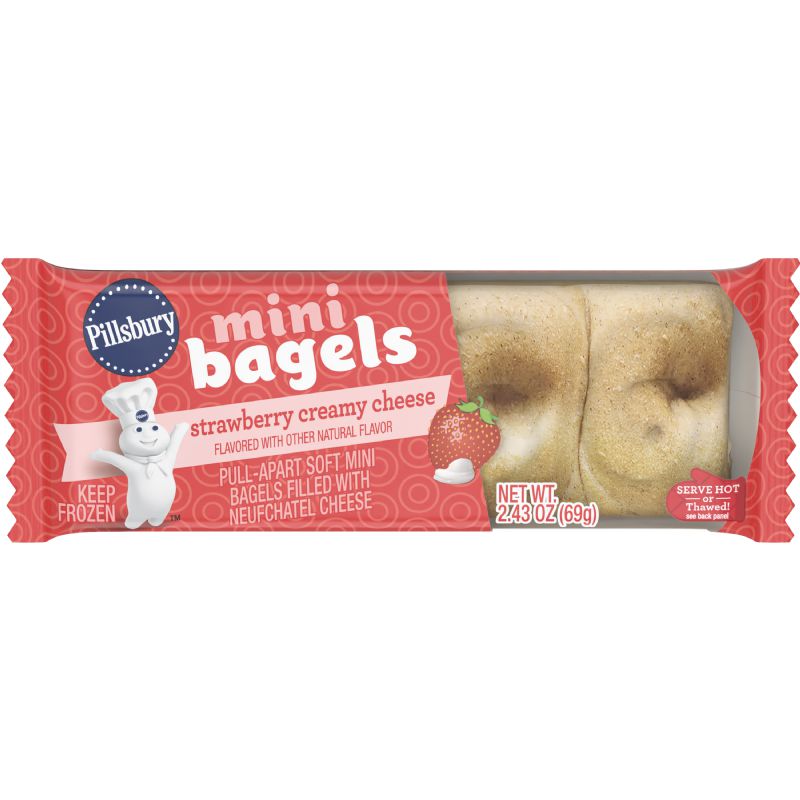 BAGEL MINI FILLED STRAWBERRY CREAM WG