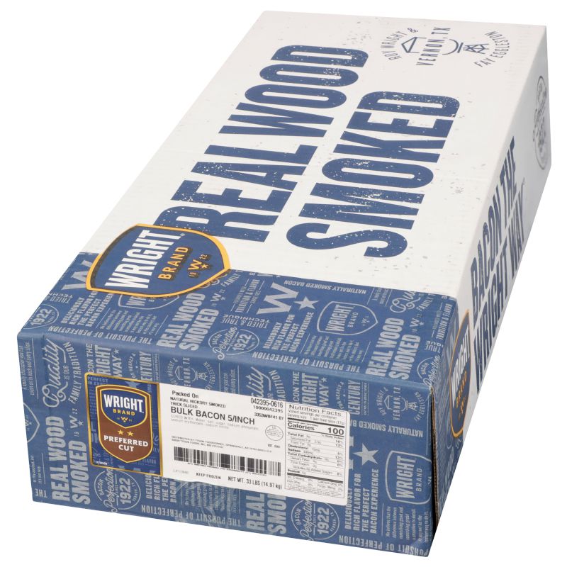BACON X-THICK 5 SLC INCH 10-14 CT/LB
