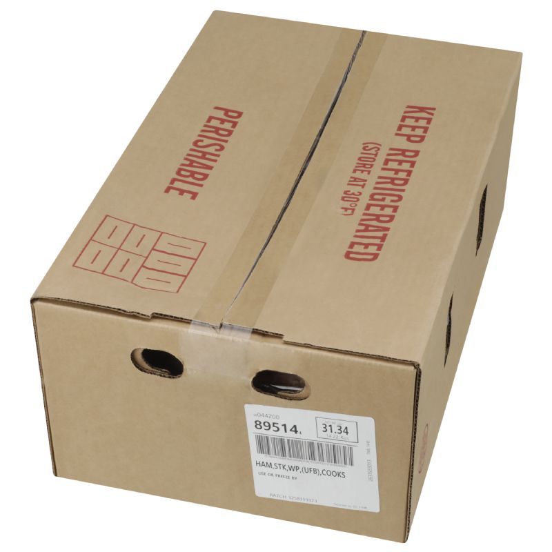 HAM STEAK BONE IN SUPER TRIM CS= 24 / 16OZ AV