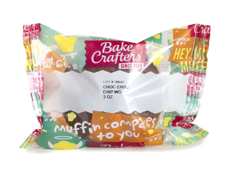 MUFFIN CHOCOLATE CHOC CHIP WG I/W CS= 96 / 2 OZ