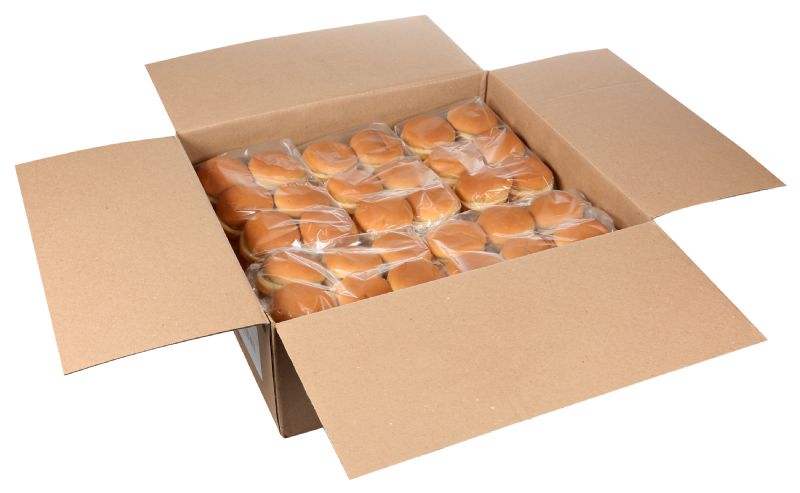 BUN HAMBURGER WG SLICED 3.5 INCH