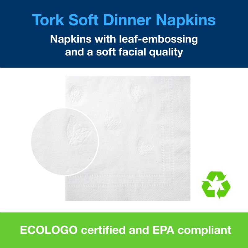 NAPKIN DINNER 15X16.5 1/4 FOLD 2 PLY