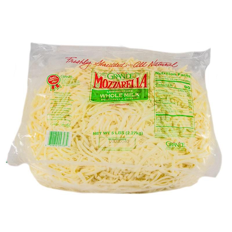 CHEESE MOZZARELLA WM SHRED 5# CS= 6 / 5#