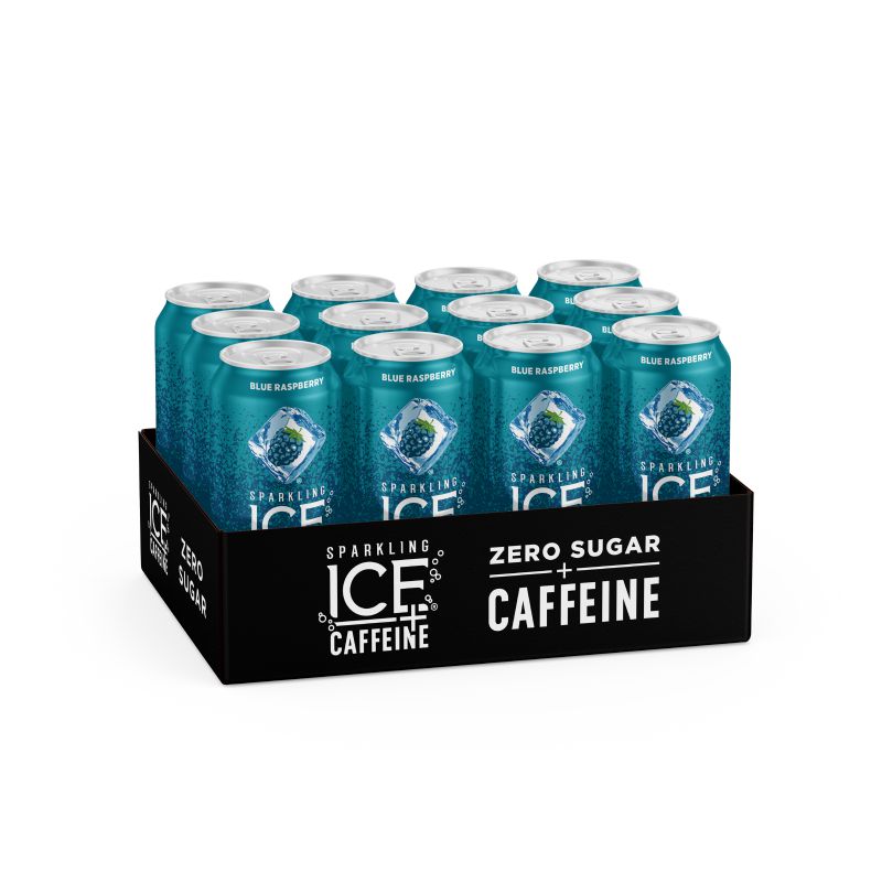 WATER SPARKLING BLUE RASP + CAFFEINE