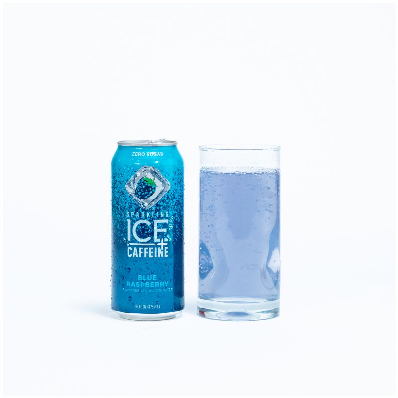 WATER SPARKLING BLUE RASP + CAFFEINE
