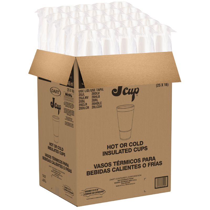 CUP FOAM CAR PLAIN 32 OZ
