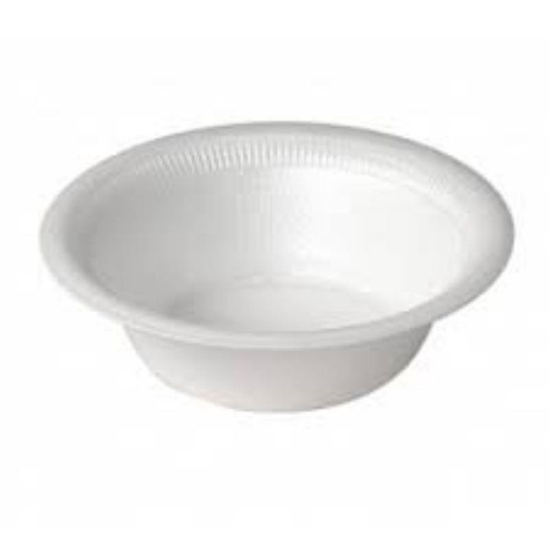 BOWL FOAM WHITE W/LIP 12 OZ