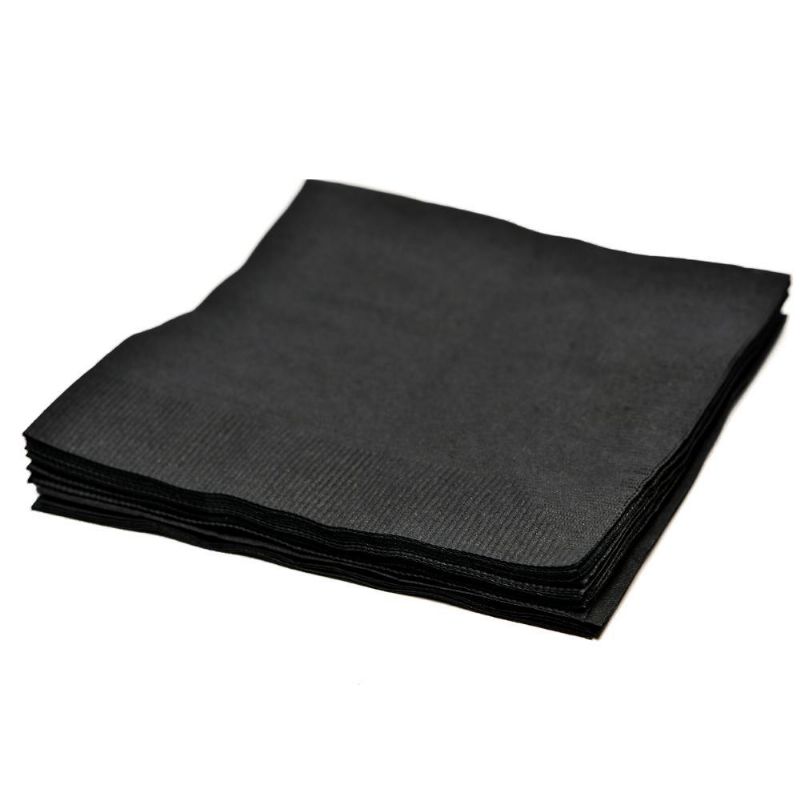 NAPKIN BEVERAGE BLACK 10 IN 4 250 CT PER CASE 9 X 9 2 PLY