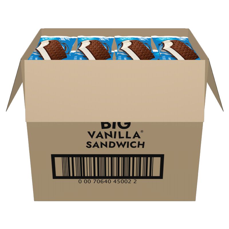 ICE CREAM SANDWICH BIG VANILLA 24 6 OZ BARS PER CASE