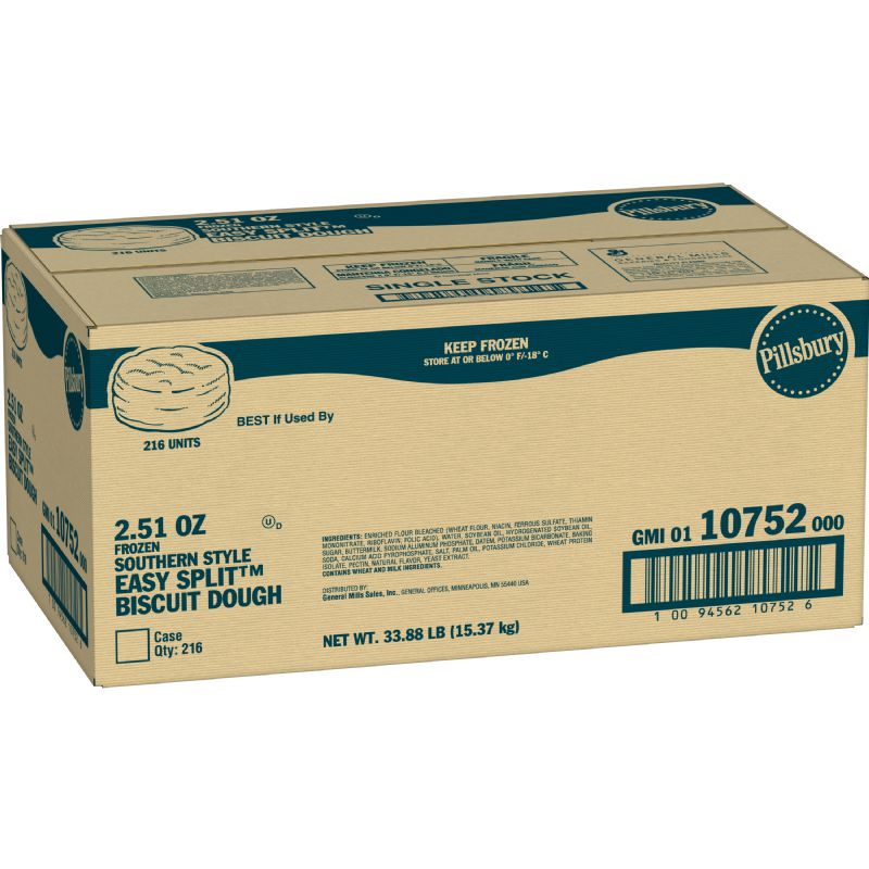 BISCUIT DOUGH EZ SPLT SOUTHERN 216 2.5 OZ CASE