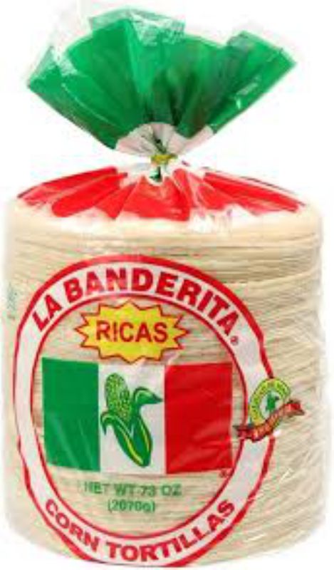 TORTILLA CORN WHITE FRYING 6