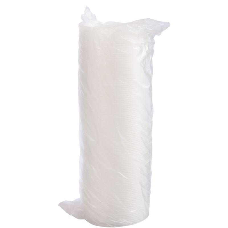 LID PLASTIC TRANS STRAW SLOT 10 100 CT PKS