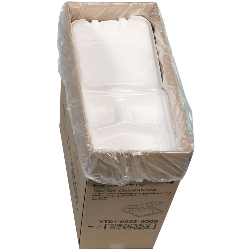 CONTAINER HNGD 3 COMP 9X9 2 72 CT PER CASE *SUB*