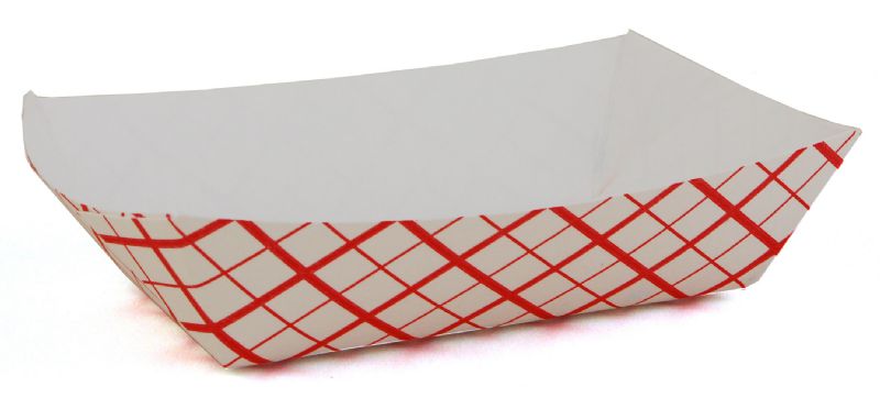 TRAY PAPER FOOD PLAID 4 OZ 4 250 CT CASE