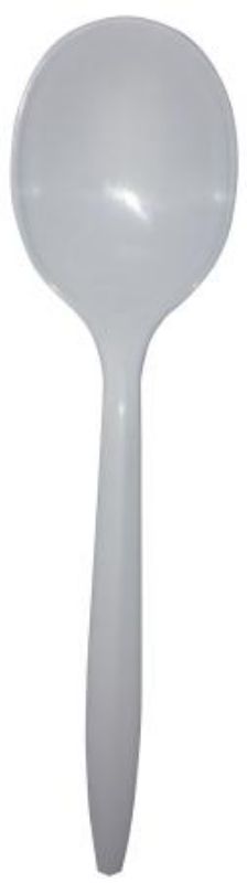 SPOON SOUP PLASTIC MEDIUM WEIGHT WHITE