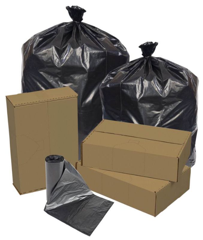 LINER TRASH BLACK 56 GAL 43X47