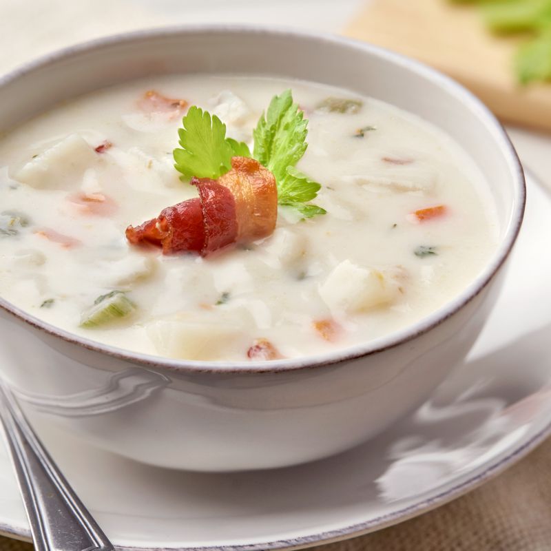 SOUP CREAM OF POTATO BACON