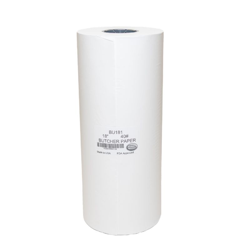 WRAP BUTCHER PAPER WHT 18X1000