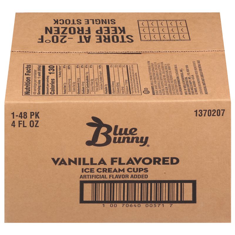 ICE CREAM CUP VANILLA 4 OZ